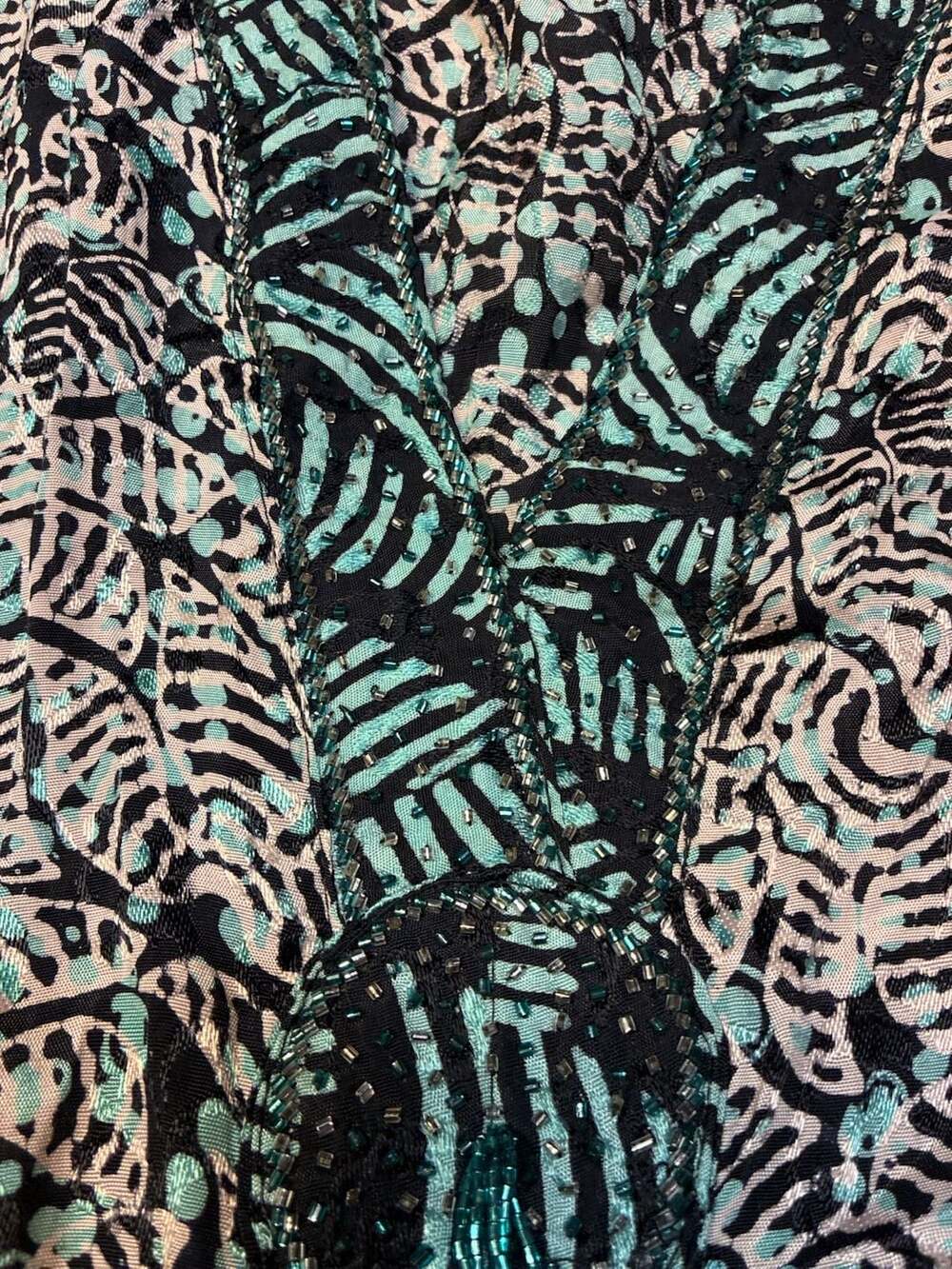 Gonita Batik Boutique Beaded V-Neck Maxi Dress - Picture 4 of 8